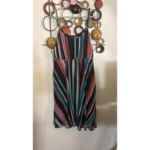 D60: Torrid 2 midi to knee length dress with stripes